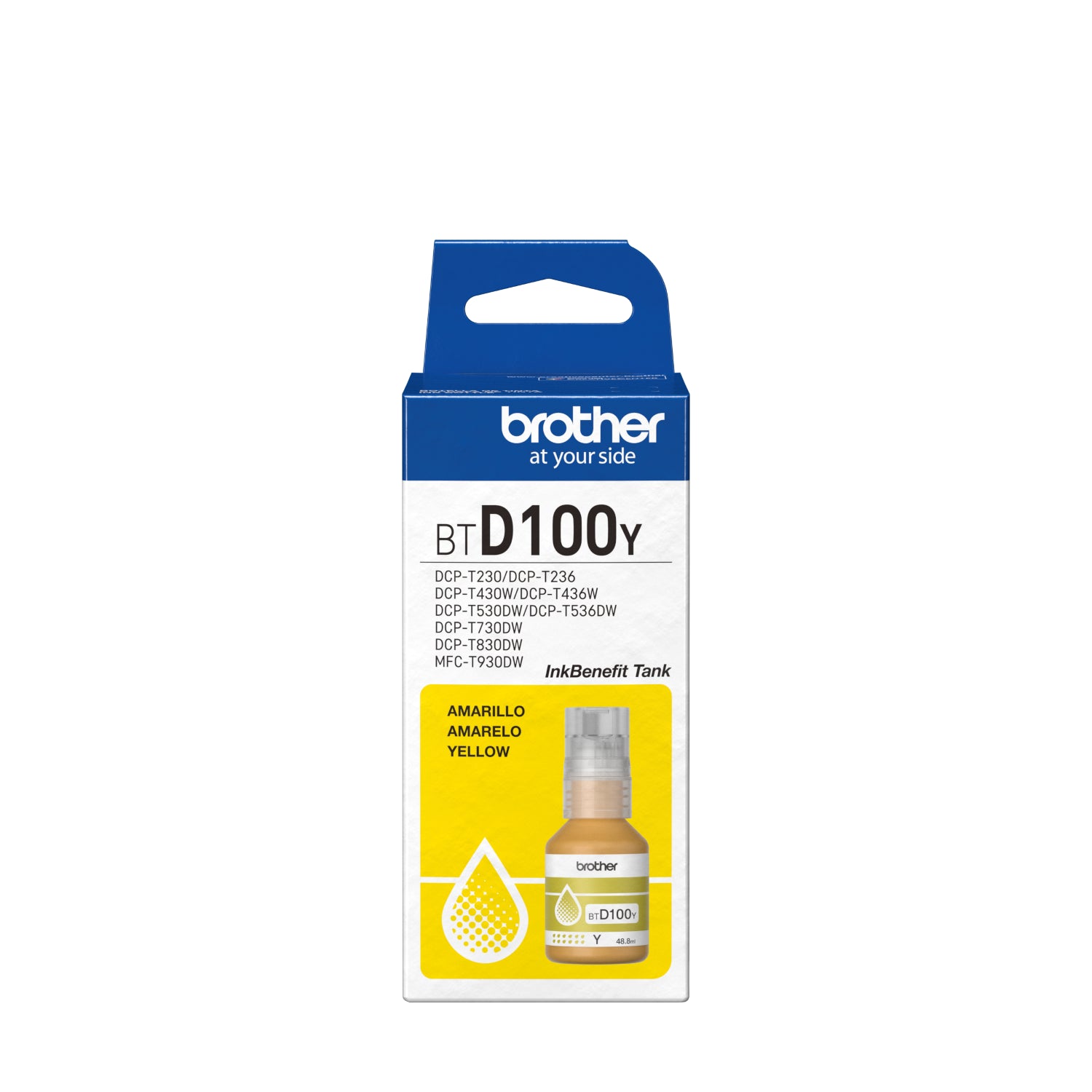 Refil de Tinta Brother Amarelo 5K BTD100Y