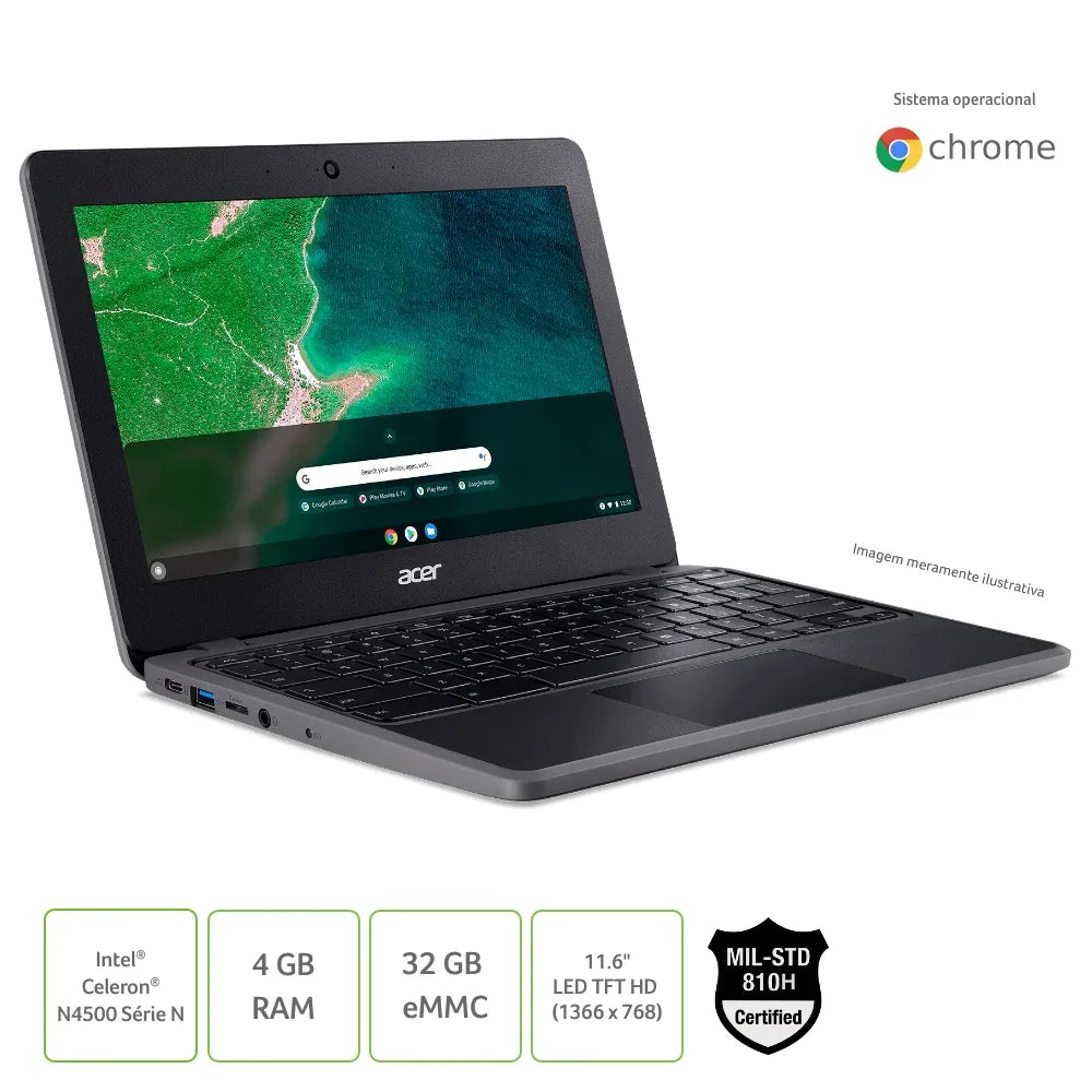 Chromebook Acer C734-C6E8 Celeron 4 32 eMMC NX.KEPAL.001