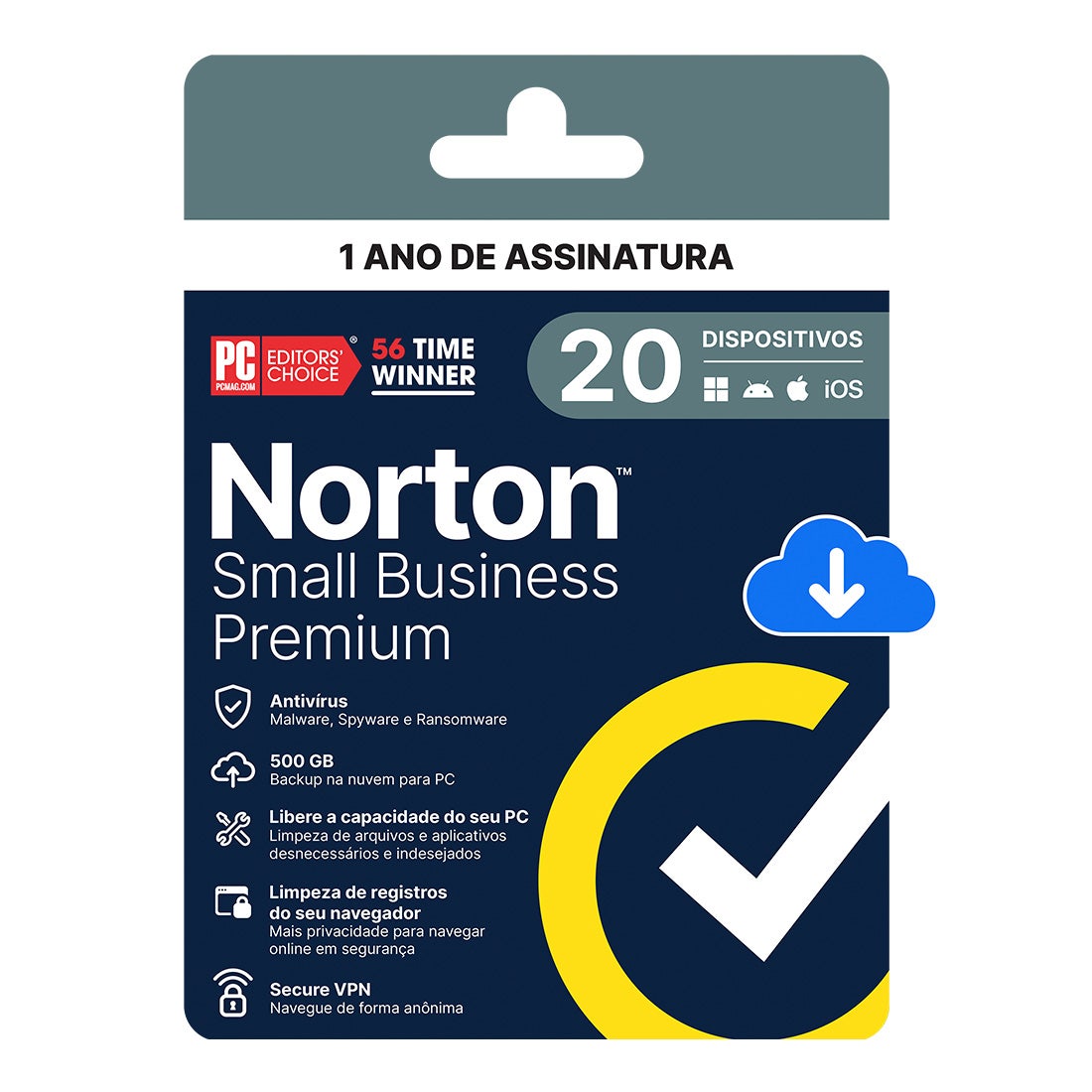 Norton Small Business Premium 500GB 20 dispositivos 12 meses - 21460295