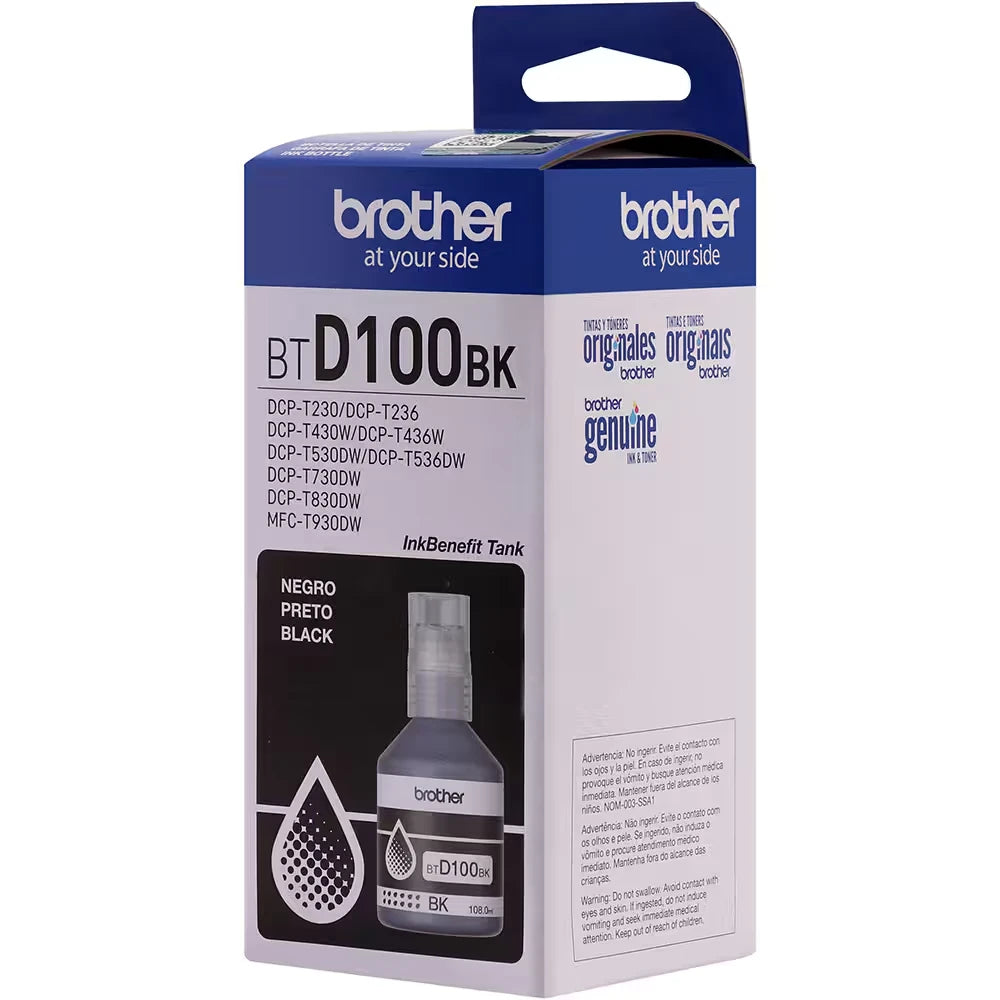 Refil de Tinta Brother Preto 5K BTD100BK