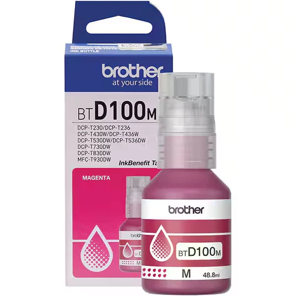 Refil de Tinta Brother Magenta 5K BTD100M