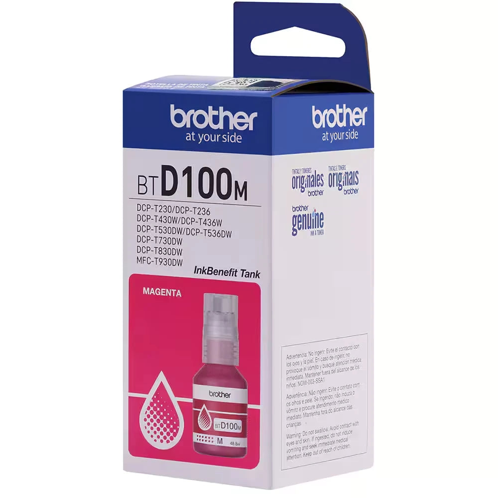 Refil de Tinta Brother Magenta 5K BTD100M