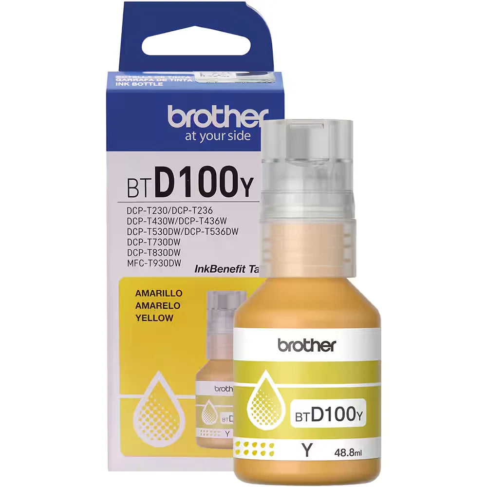 Refil de Tinta Brother Amarelo 5K BTD100Y