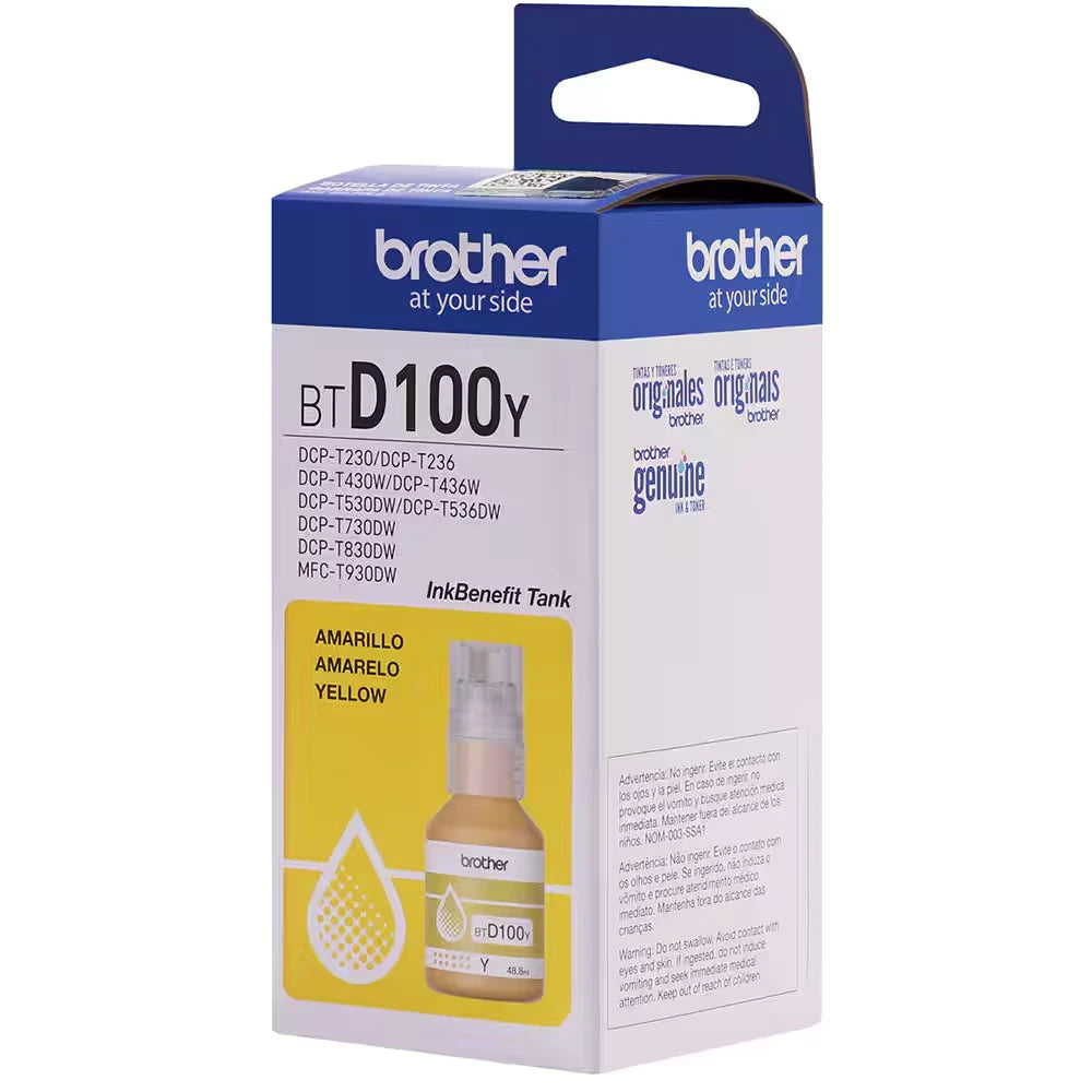 Refil de Tinta Brother Amarelo 5K BTD100Y