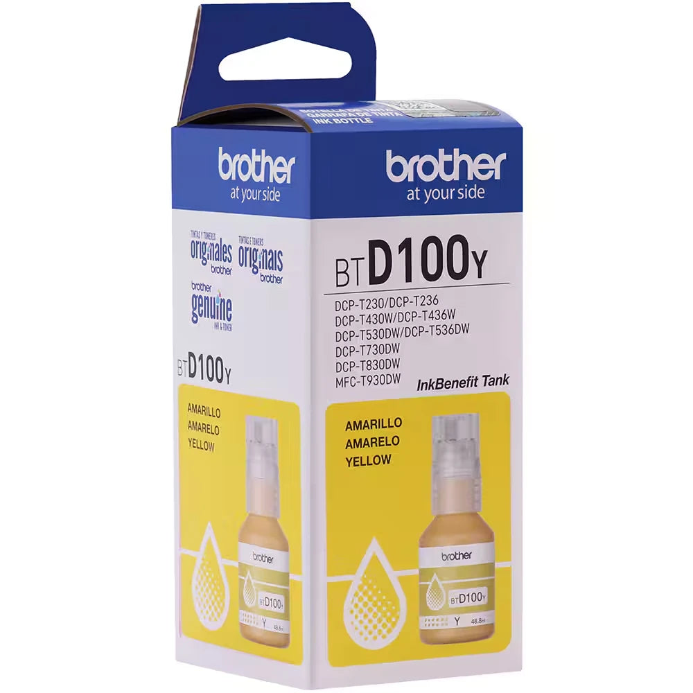 Refil de Tinta Brother Amarelo 5K BTD100Y