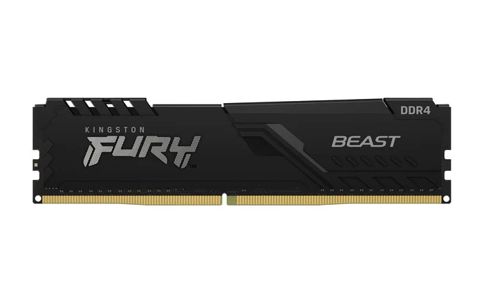 Memória Kingston Fury Beast 8GB 3200MHz DDR4 CL16 DIMM Preto - KF432C16BB/8