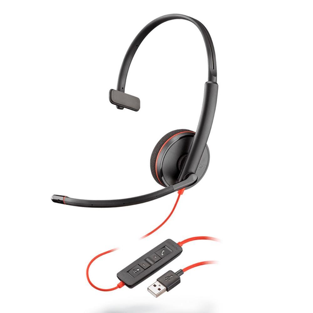 Headset Poly Blackwire C3210 Mono USB-A - 80S01A6