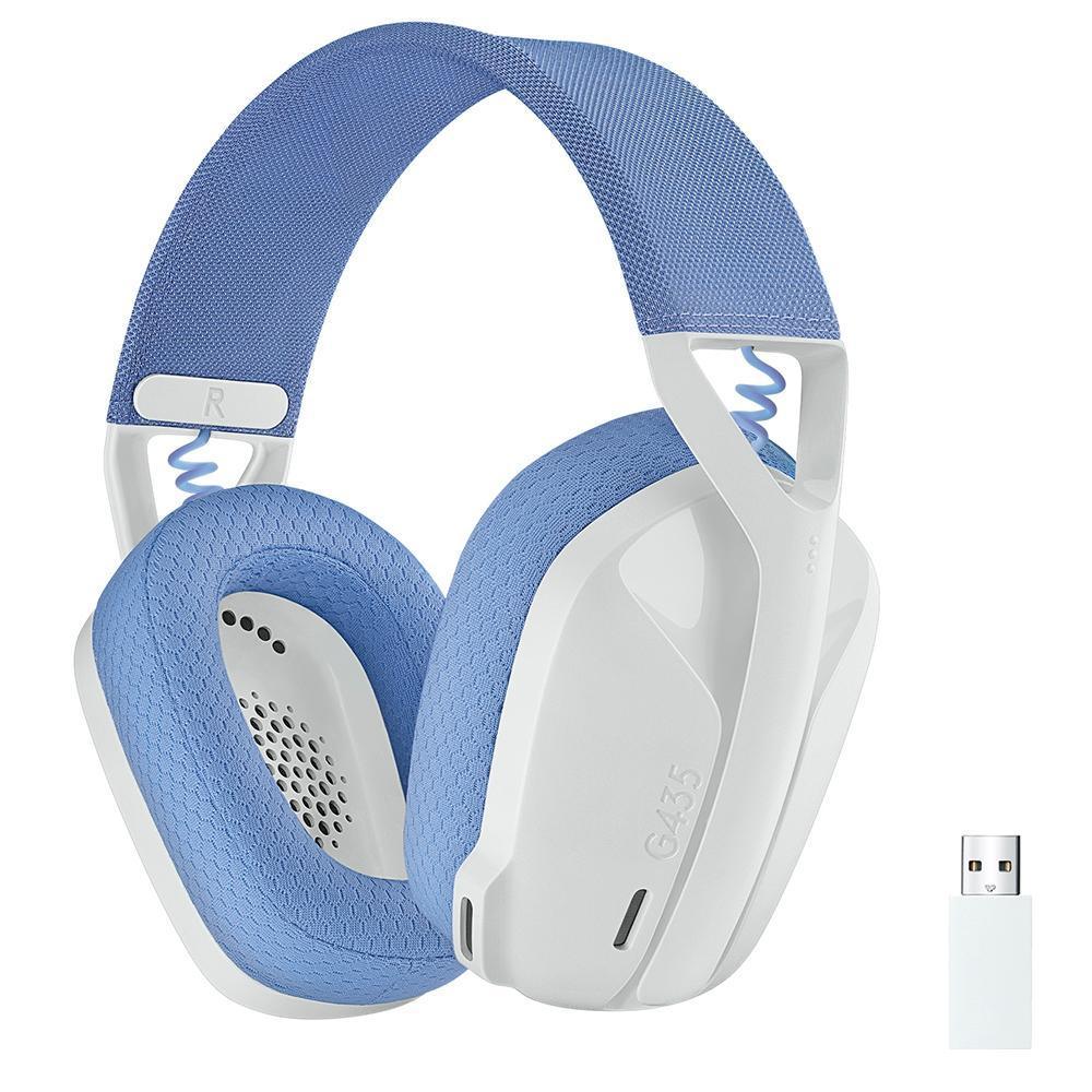 Headset Gamer Logitech G435 Branco Sem Fio 981-001073-V - Mega Market