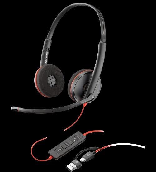 Headset Poly C3220 USB-A/C - 8X228A6 - Mega Market