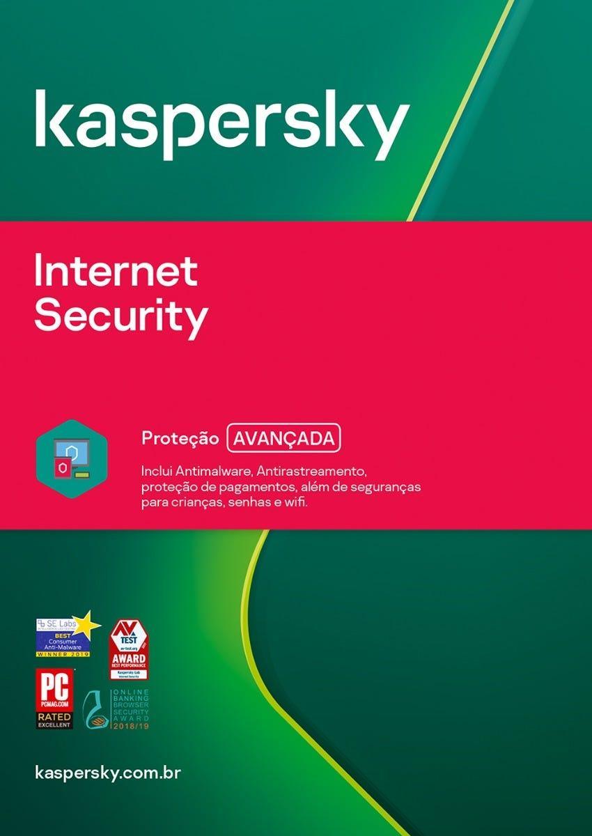 Internet Security Kaspersky 1 Dev 3 Year BR ESD KL1939KDATS - Mega Market