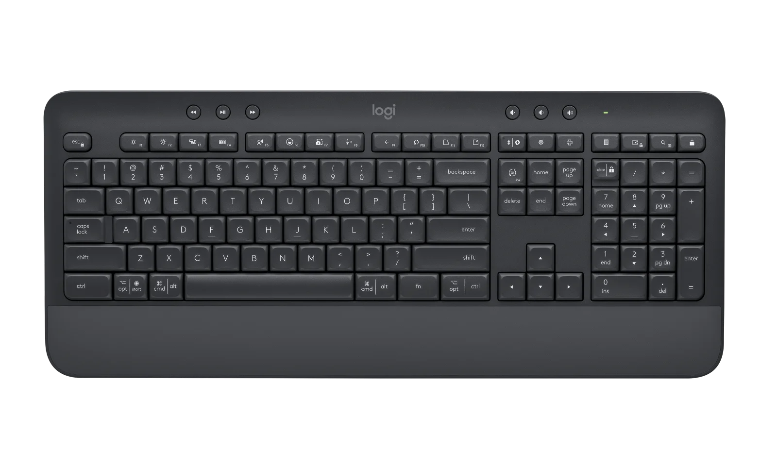 Teclado Logitech K650 Signature Grafite Padrão US - 920-010911