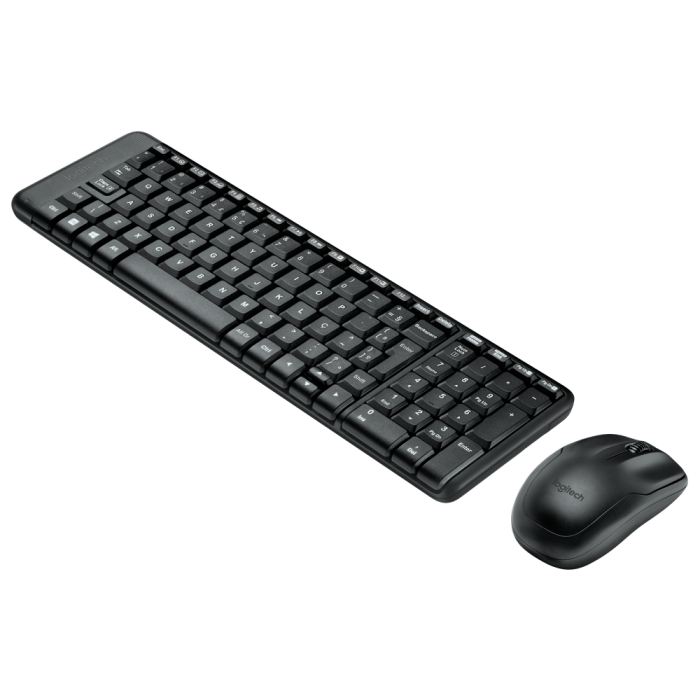 Kit Teclado e Mouse Logitech MK220 Preto s/Fio 920-004431-V