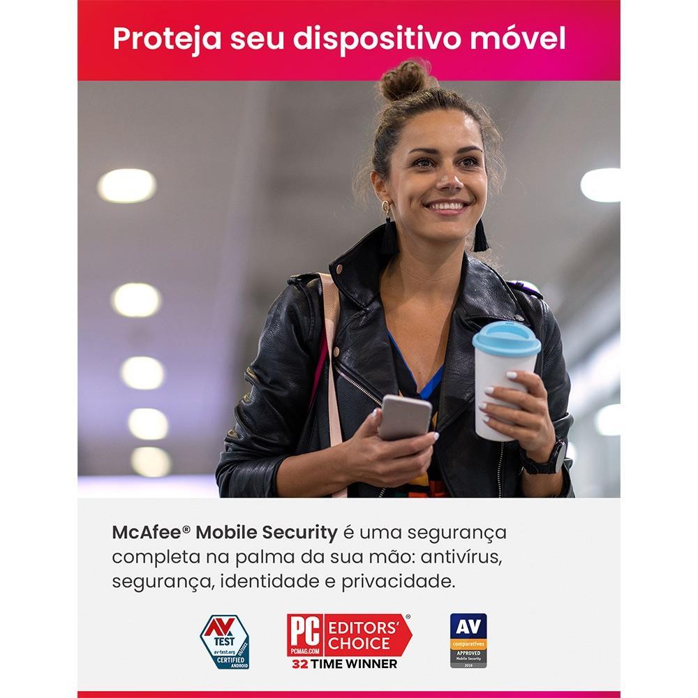 Mobile Security McAfee 1 dispositivo 1 ano Android e iOS ESD - MMB31BNR1 - Mega Market