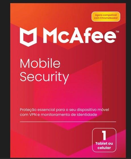 Mobile Security McAfee 1 dispositivo 1 ano Android e iOS ESD - MMB31BNR1 - Mega Market