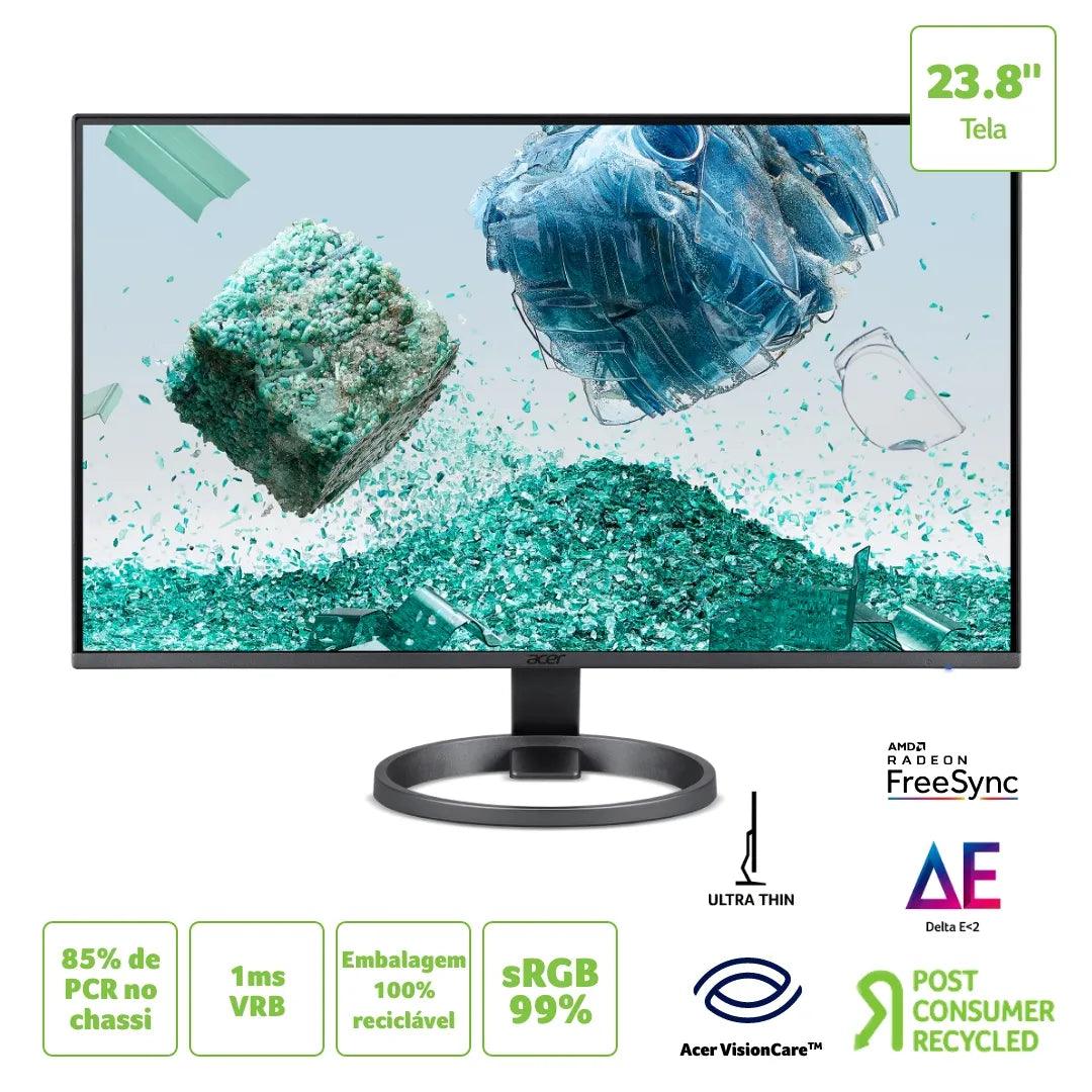 Monitor Acer 23.8" RL242Y Eyii Vero LED IPS - UM.QR2AA.E01 - Mega Market