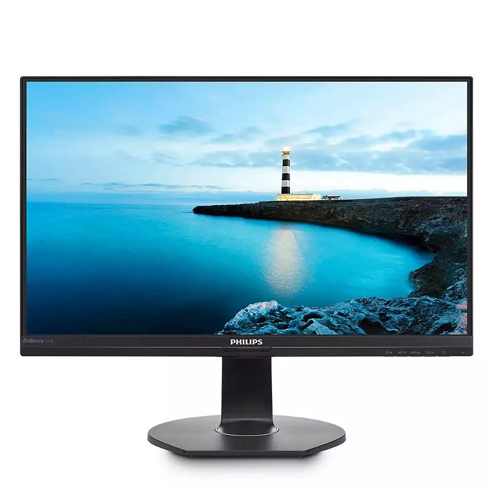 Monitor Philips 23,8 Widescreen IPS HDMI HUB - 241B7QUPBEB - Mega Market