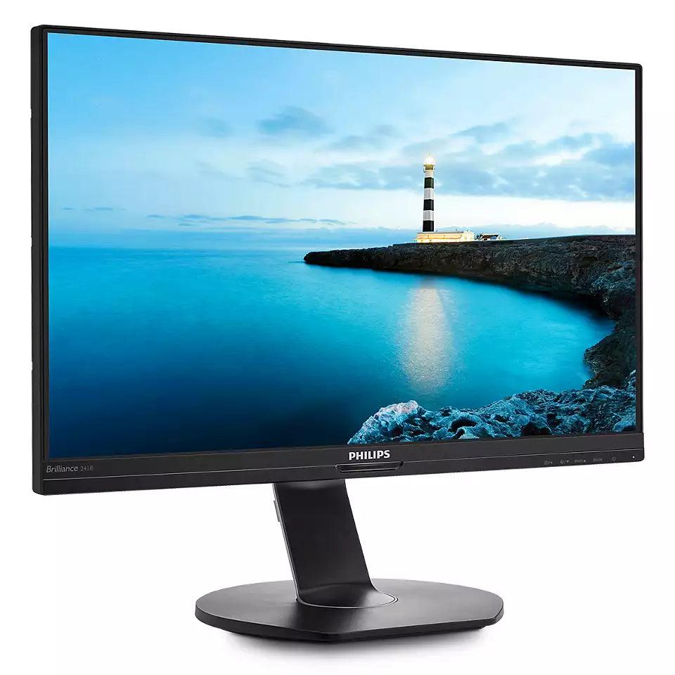 Monitor Philips 23,8 Widescreen IPS HDMI HUB - 241B7QUPBEB - Mega Market