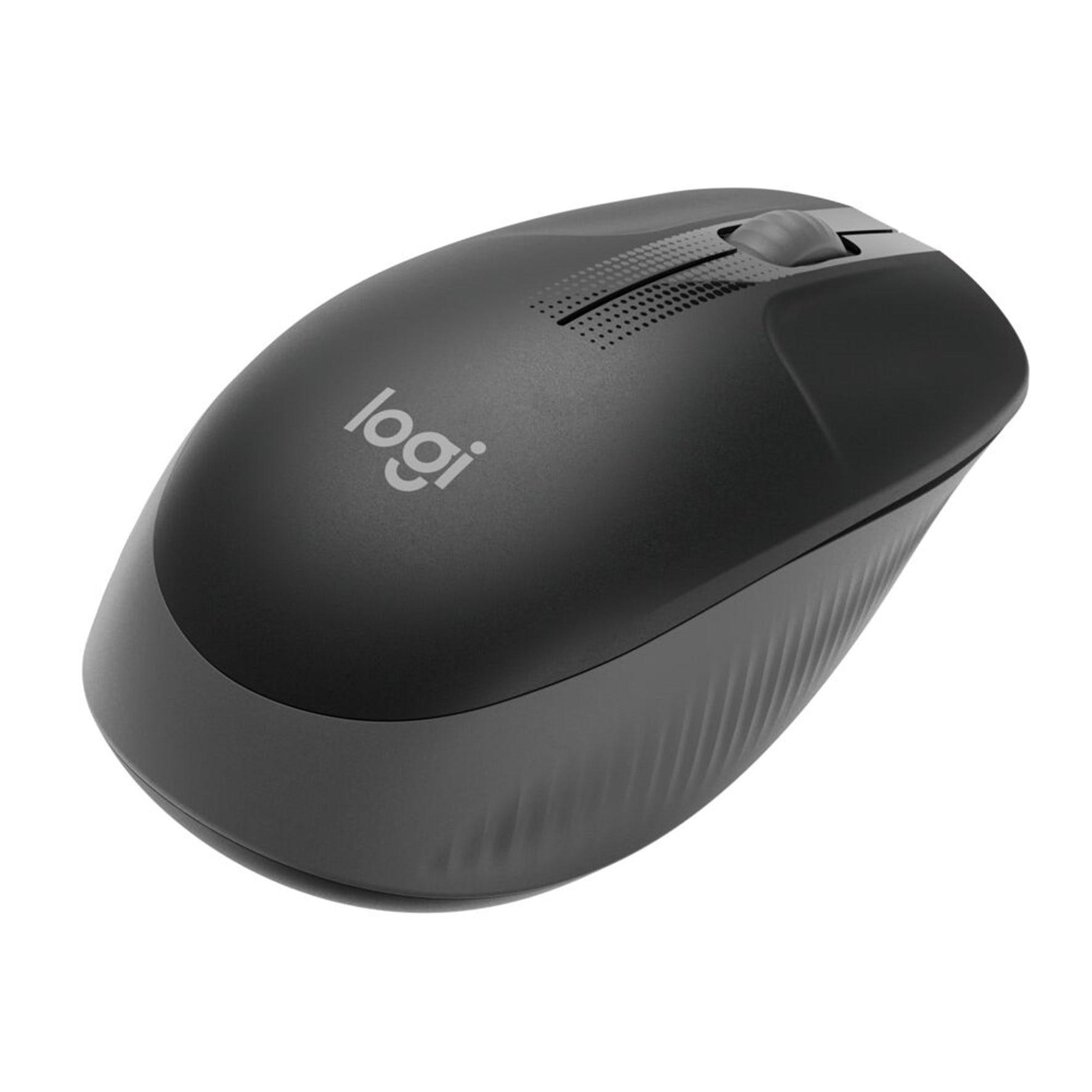 Mouse Logitech M190 Cinza sem fio 910-005902-V - Mega Market