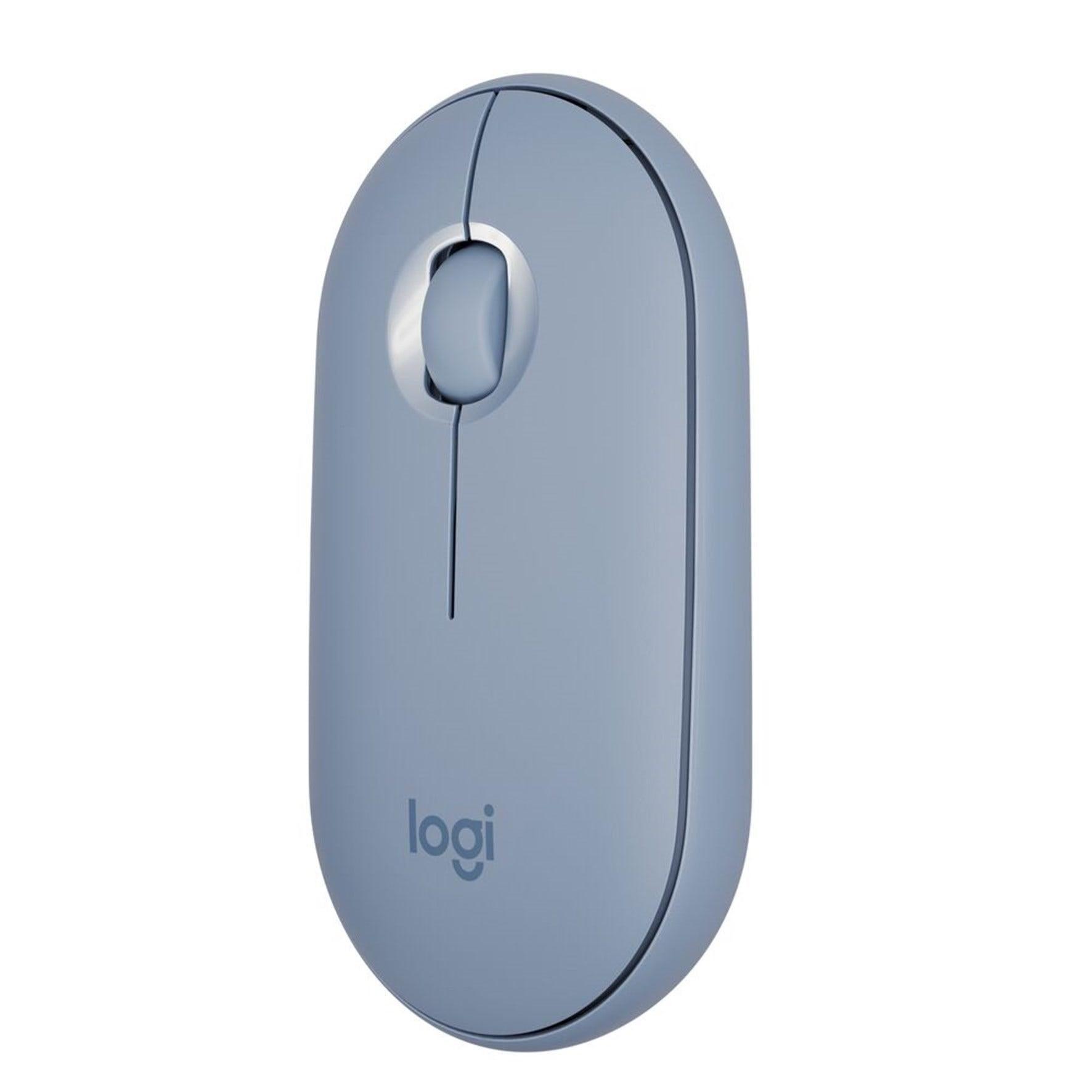 Mouse Logitech Pebble M350 Azul sem fio 910-005773 - Mega Market