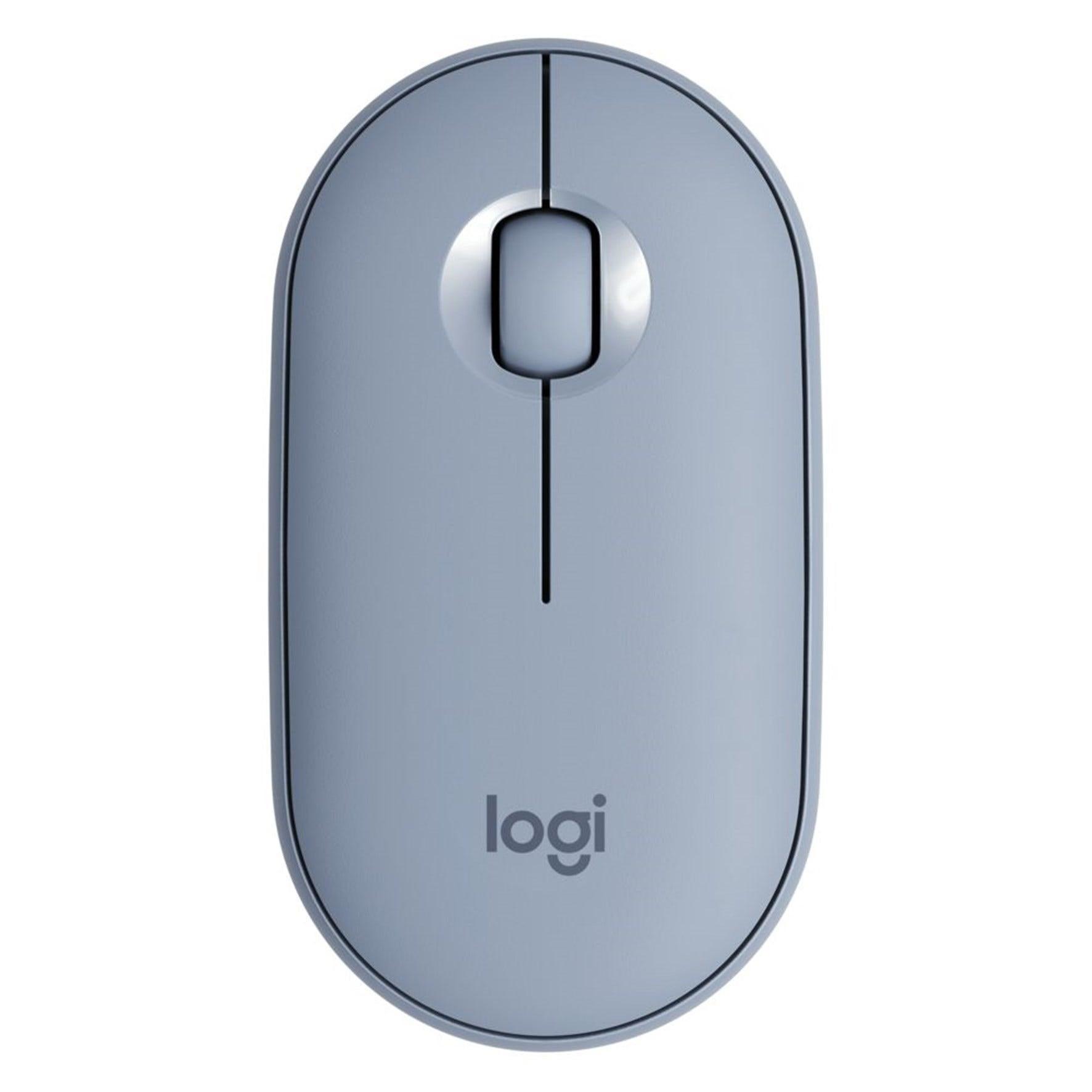 Mouse Logitech Pebble M350 Azul sem fio 910-005773 - Mega Market