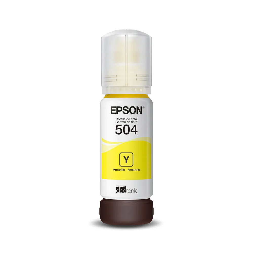 Refil de Tinta Epson T504 Amarelo 6K - T504422-BR