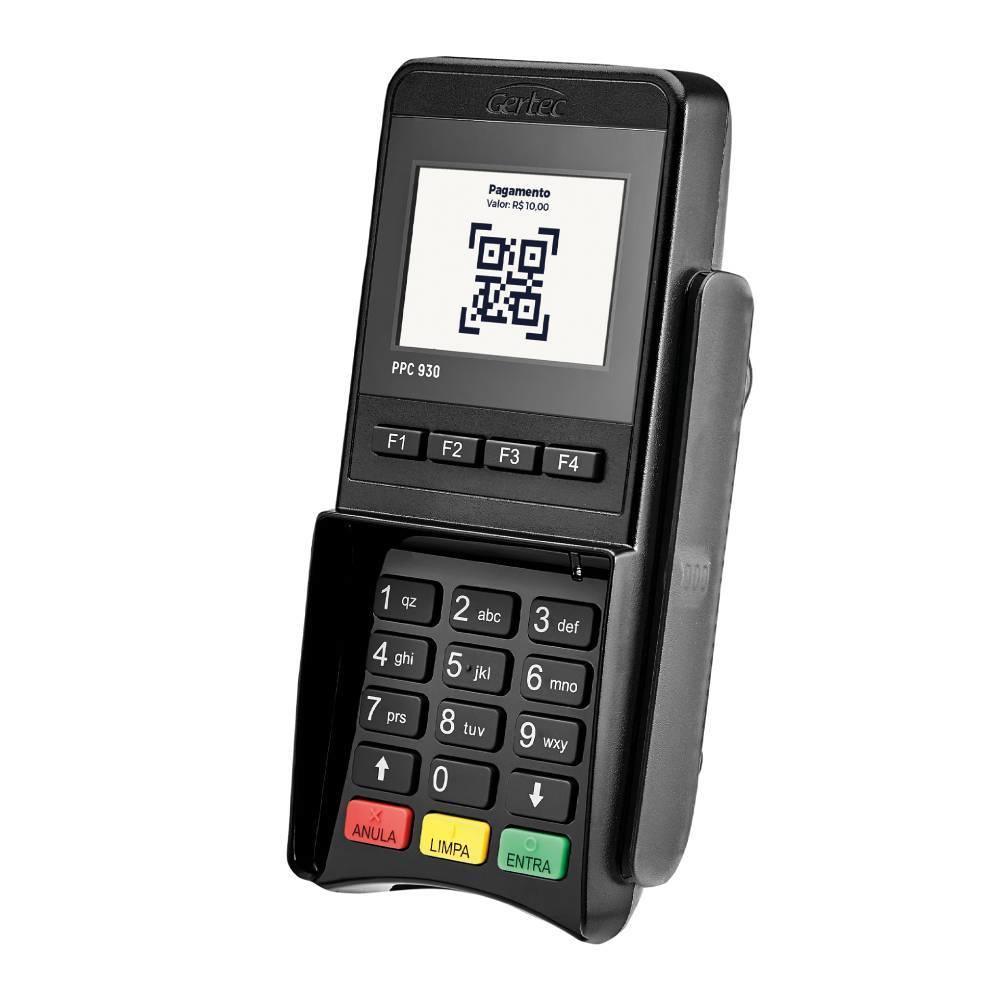 Pin Pad Gertec PPC930 Preto USB - 70500035 - Mega Market