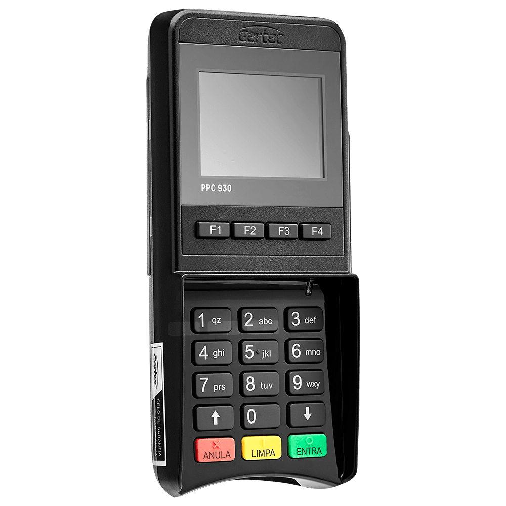 Pin Pad Gertec PPC930 Preto USB - 70500035 - Mega Market