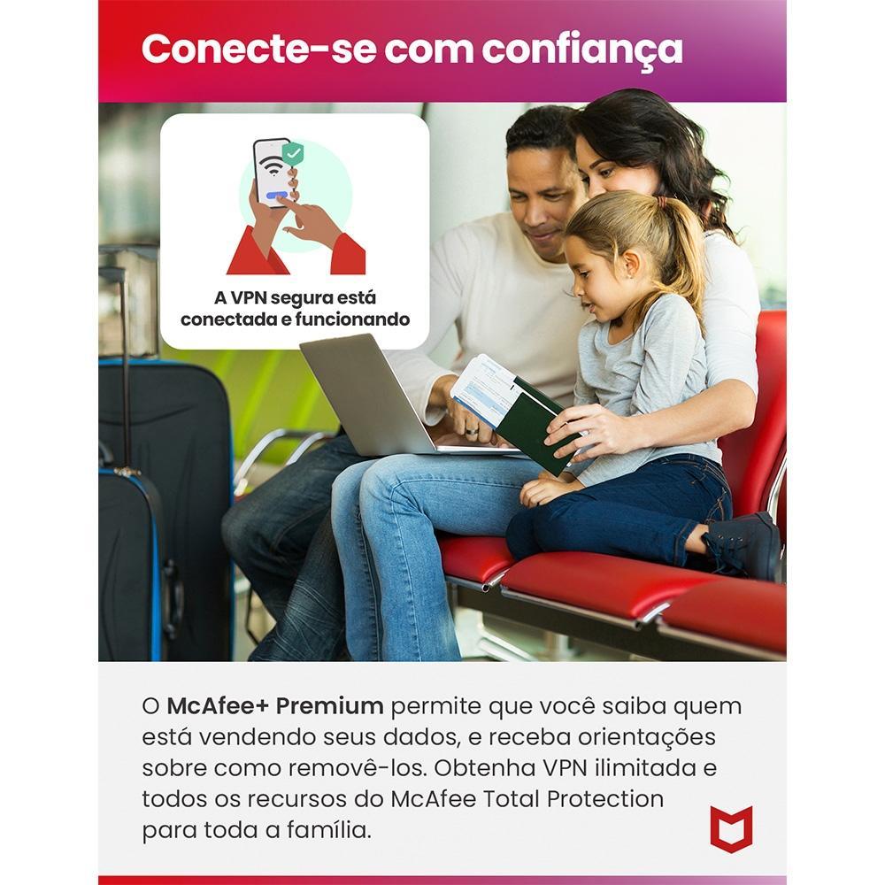 Plus Family McAfee + Família Dispositivos ilimitados 1 ano ESD - MPP31BNRURPFD - Mega Market