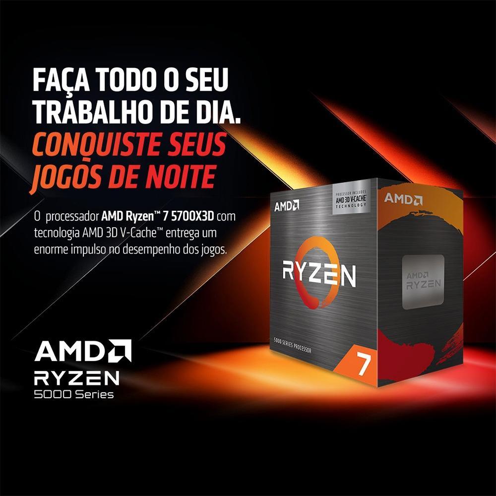 Processador AMD Ryzen 7 5700X3D AM4 100100001503WOFi - Mega Market