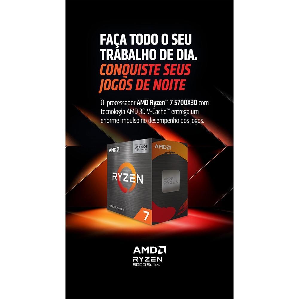 Processador AMD Ryzen 7 5700X3D AM4 100100001503WOFi - Mega Market