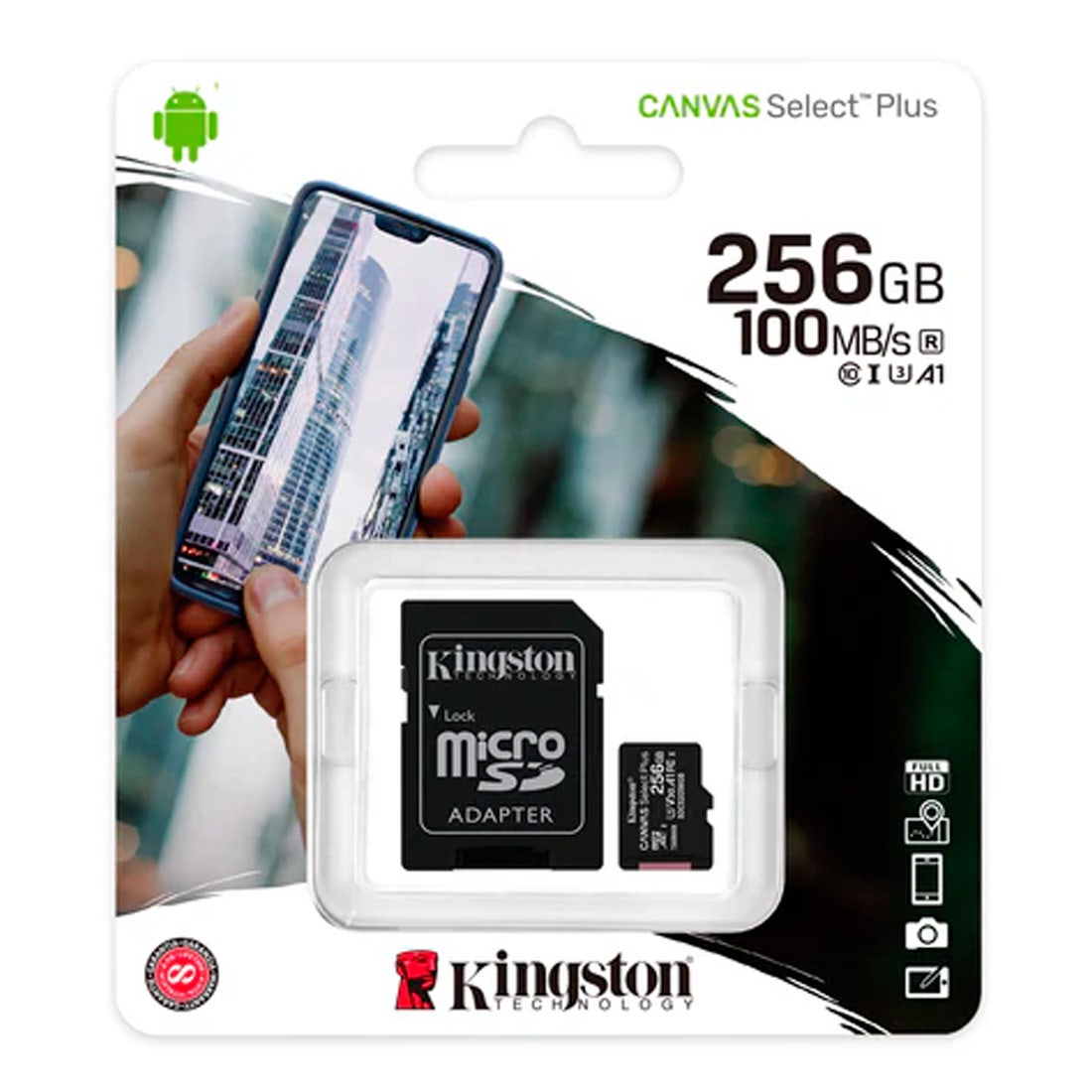 Cartão de Memória Kingston 256GB Canvas Select SDCS2/256GBi