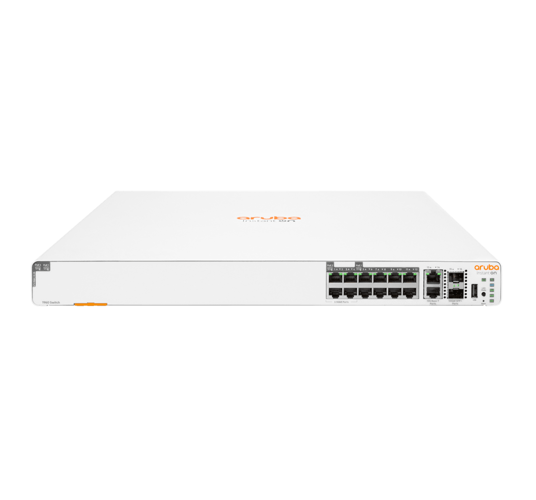 Switch HPE Aruba IOn 1960 8G 4P2.5 2XT - S0F35A - Mega Market