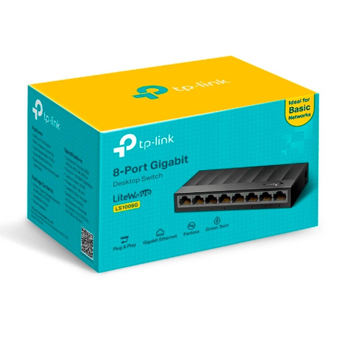 Switch TP-LINK Gigabit de Mesa com 8 Portas LS1008G(BR) - Mega Market