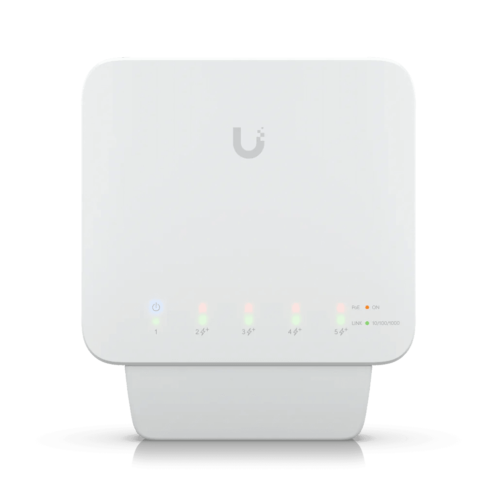 Switch Ubiquiti UniFi G2 5P (4P) PoE - USW-Flex - Mega Market