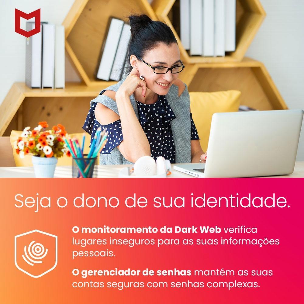 Total Protection McAfee 1 Dispositivo 1 ano ESD - MTP0ALNR1 - Mega Market