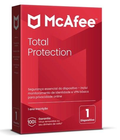 Total Protection McAfee 1 Dispositivo 1 ano ESD - MTP0ALNR1 - Mega Market