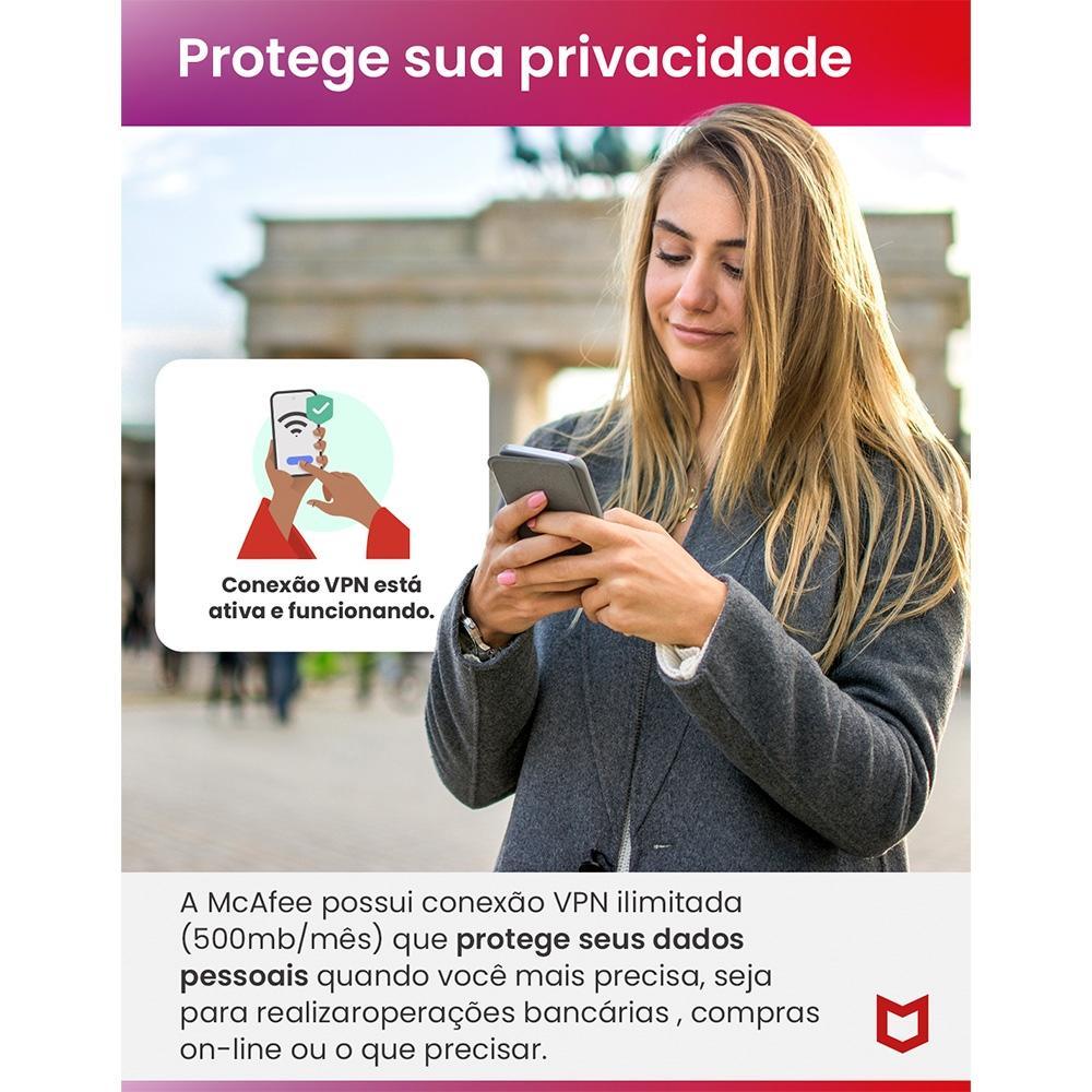 Total Protection McAfee 3 dispositivos 1 ano ESD - MTP31BAM3 - Mega Market