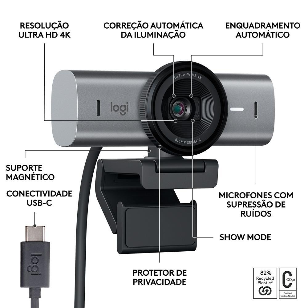 Webcam Logitech MX Brio 705 - 960-001529 - Mega Market